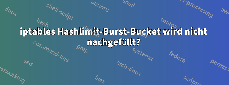 iptables Hashlimit-Burst-Bucket wird nicht nachgefüllt?