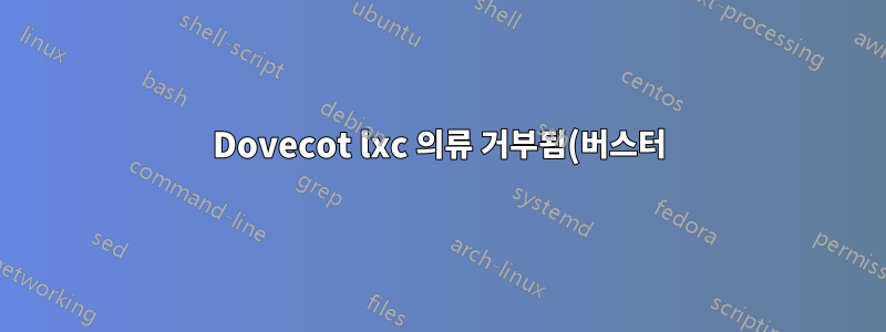 Dovecot lxc 의류 거부됨(버스터)