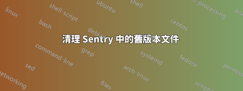 清理 Sentry 中的舊版本文件