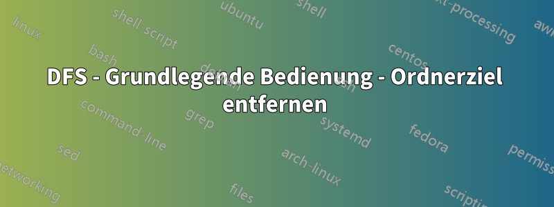 DFS - Grundlegende Bedienung - Ordnerziel entfernen