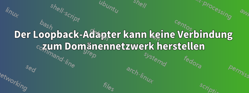 Der Loopback-Adapter kann keine Verbindung zum Domänennetzwerk herstellen