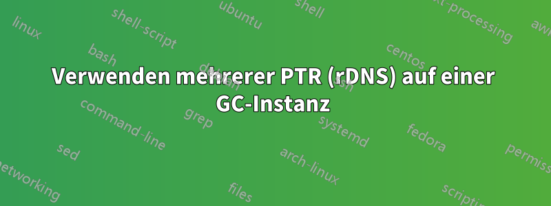 Verwenden mehrerer PTR (rDNS) auf einer GC-Instanz