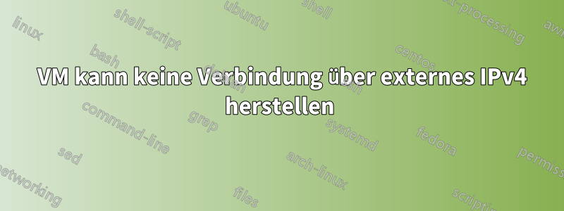 2 VM kann keine Verbindung über externes IPv4 herstellen