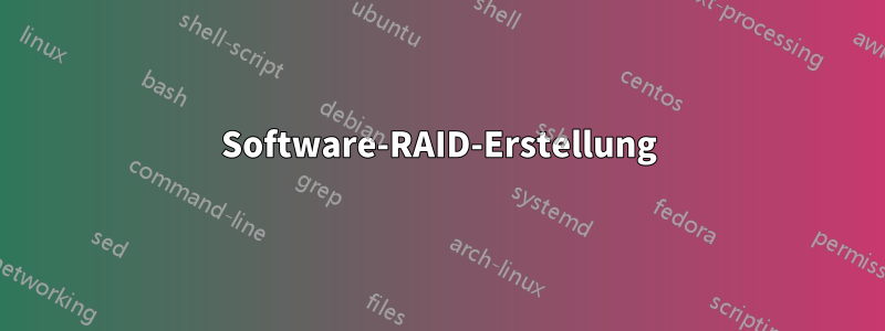 Software-RAID-Erstellung