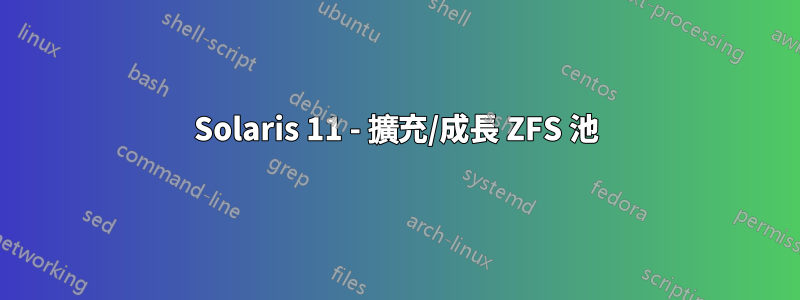 Solaris 11 - 擴充/成長 ZFS 池