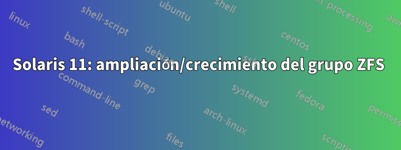 Solaris 11: ampliación/crecimiento del grupo ZFS