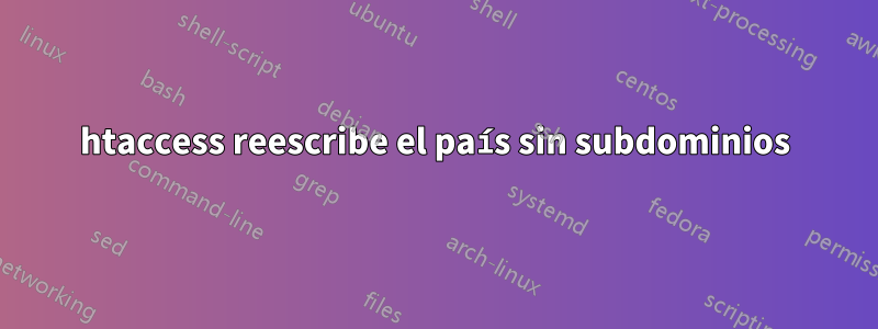 htaccess reescribe el país sin subdominios