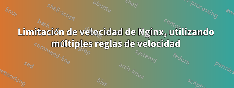 Limitación de velocidad de Nginx, utilizando múltiples reglas de velocidad
