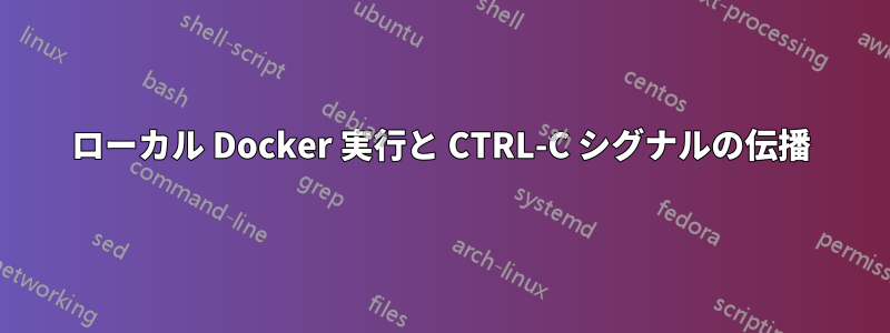 ローカル Docker 実行と CTRL-C シグナルの伝播