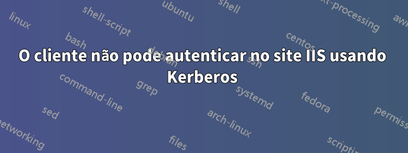 O cliente não pode autenticar no site IIS usando Kerberos
