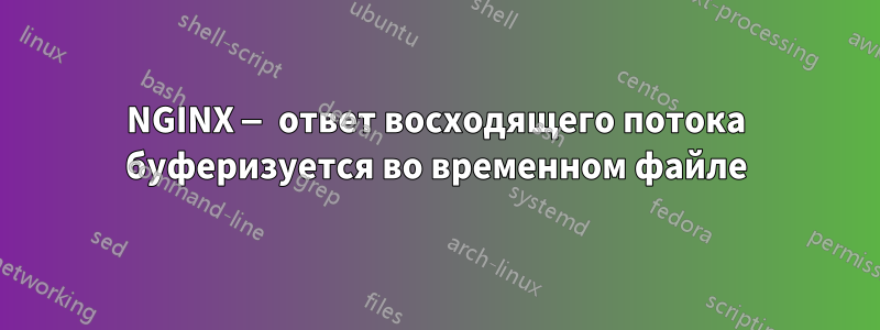 NGINX — ответ восходящего потока буферизуется во временном файле