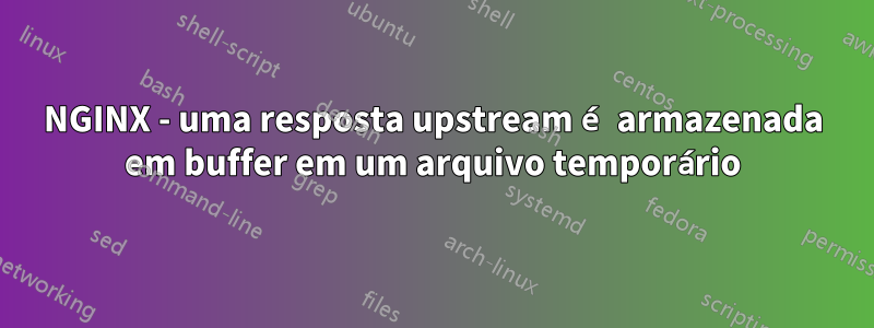 NGINX - uma resposta upstream é armazenada em buffer em um arquivo temporário