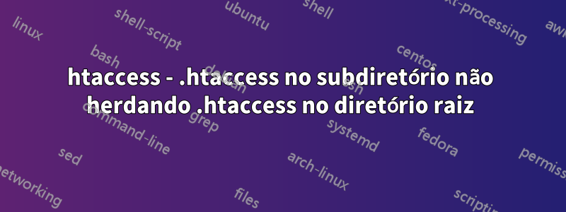 htaccess - .htaccess no subdiretório não herdando .htaccess no diretório raiz