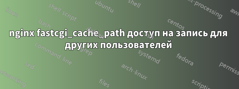 nginx fastcgi_cache_path доступ на запись для других пользователей