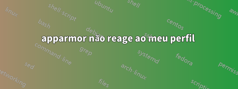 apparmor não reage ao meu perfil