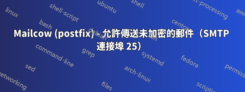 Mailcow (postfix) - 允許傳送未加密的郵件（SMTP 連接埠 25）