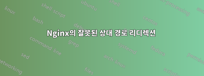 Nginx의 잘못된 상대 경로 리디렉션