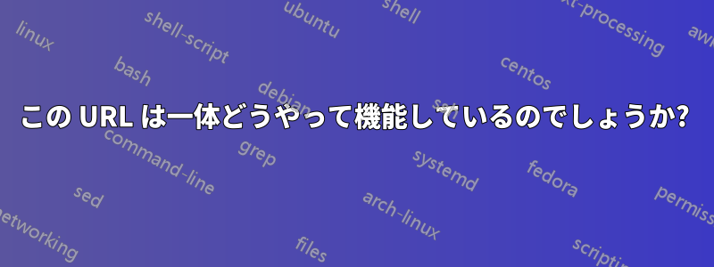 この URL は一体どうやって機能しているのでしょうか?
