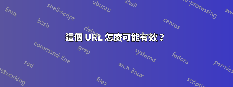 這個 URL 怎麼可能有效？