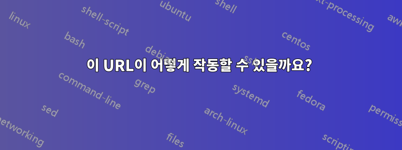 이 URL이 어떻게 작동할 수 있을까요?