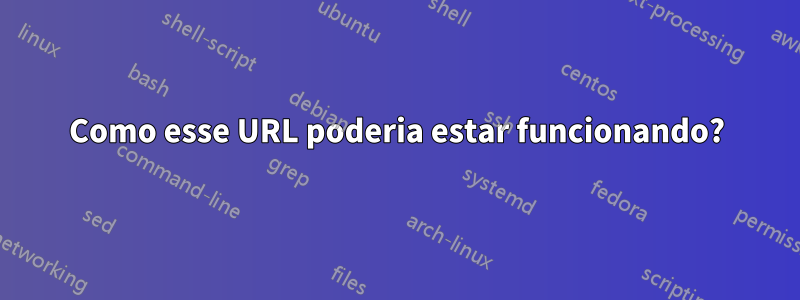 Como esse URL poderia estar funcionando?