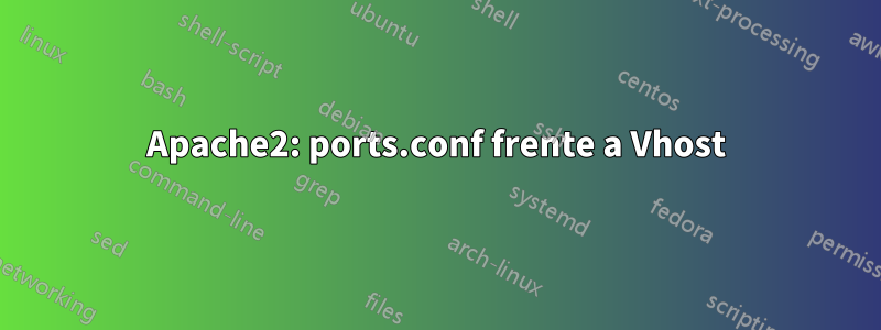 Apache2: ports.conf frente a Vhost