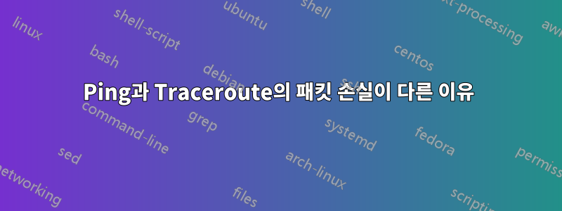 Ping과 Traceroute의 패킷 손실이 다른 이유