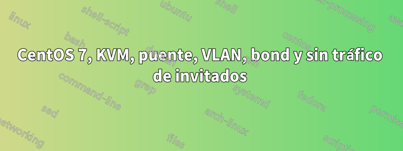 CentOS 7, KVM, puente, VLAN, bond y sin tráfico de invitados