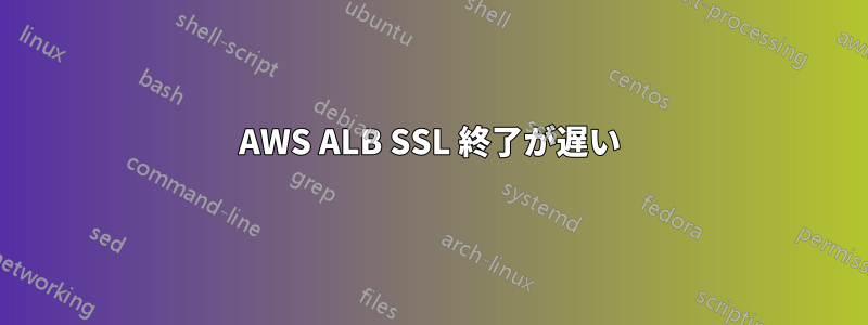 AWS ALB SSL 終了が遅い
