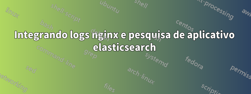 Integrando logs nginx e pesquisa de aplicativo elasticsearch