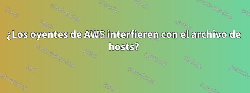 ¿Los oyentes de AWS interfieren con el archivo de hosts?