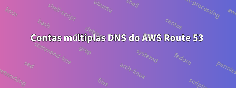 Contas múltiplas DNS do AWS Route 53