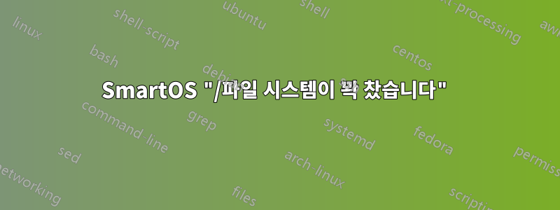 SmartOS "/파일 시스템이 꽉 찼습니다"