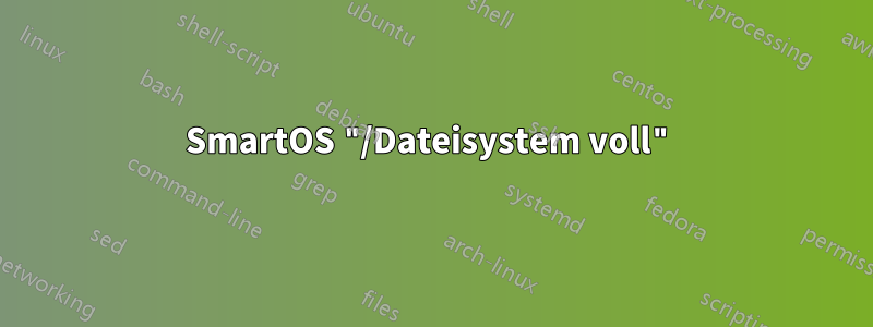 SmartOS "/Dateisystem voll"