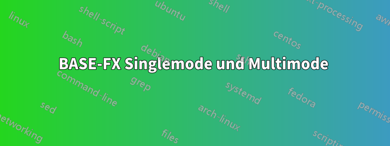 100BASE-FX Singlemode und Multimode