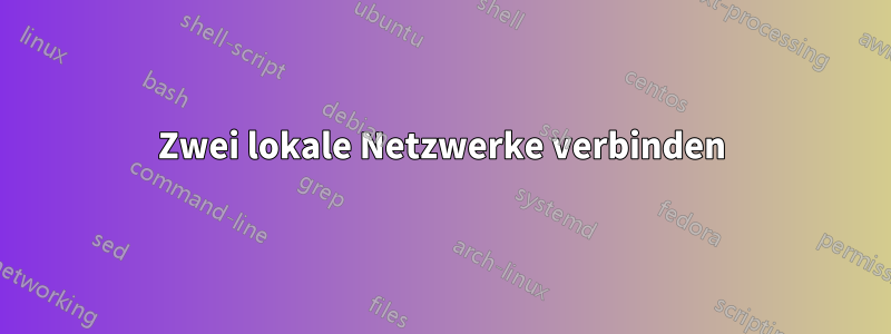 Zwei lokale Netzwerke verbinden