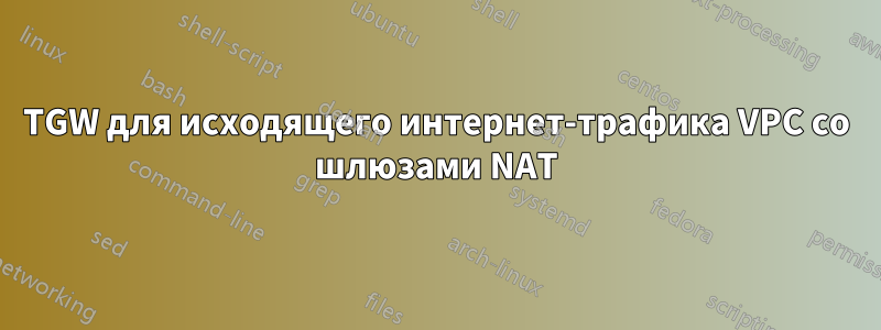 TGW для исходящего интернет-трафика VPC со шлюзами NAT