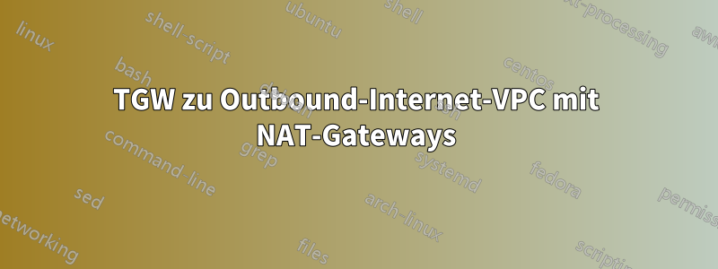 TGW zu Outbound-Internet-VPC mit NAT-Gateways