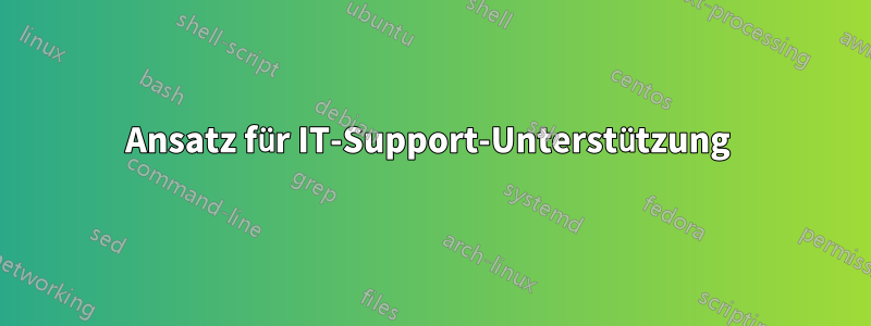 Ansatz für IT-Support-Unterstützung 