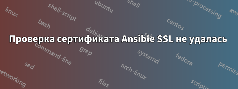 Проверка сертификата Ansible SSL не удалась