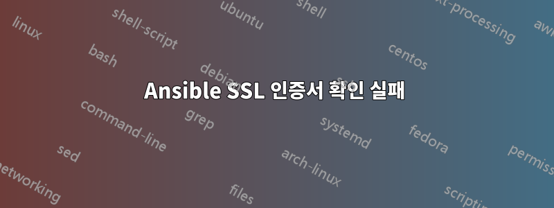 Ansible SSL 인증서 확인 실패