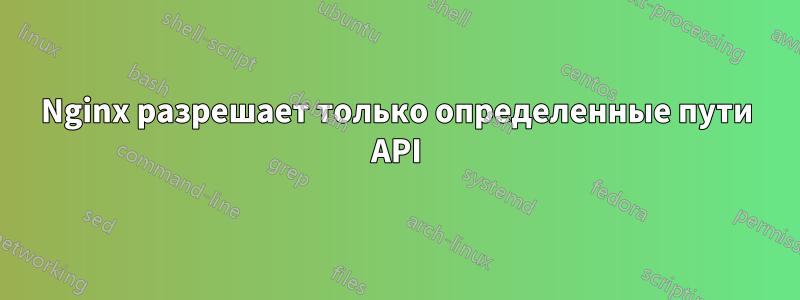 Nginx разрешает только определенные пути API