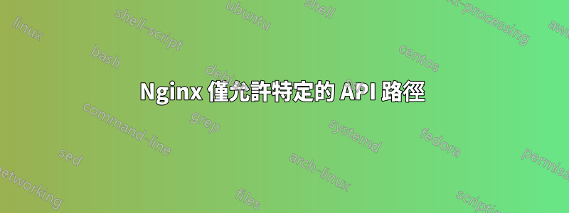 Nginx 僅允許特定的 API 路徑