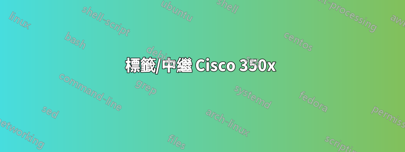 標籤/中繼 Cisco 350x