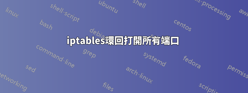 iptables環回打開所有端口