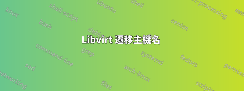 Libvirt 遷移主機名