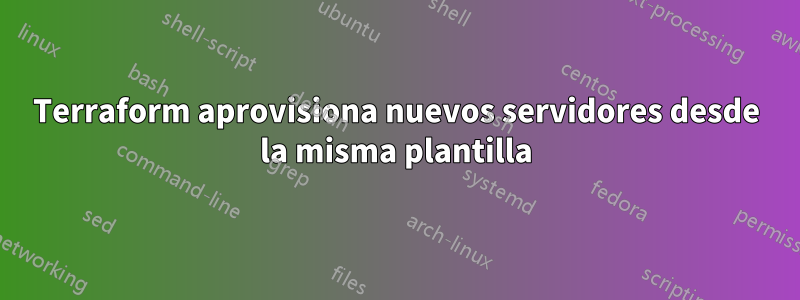 Terraform aprovisiona nuevos servidores desde la misma plantilla