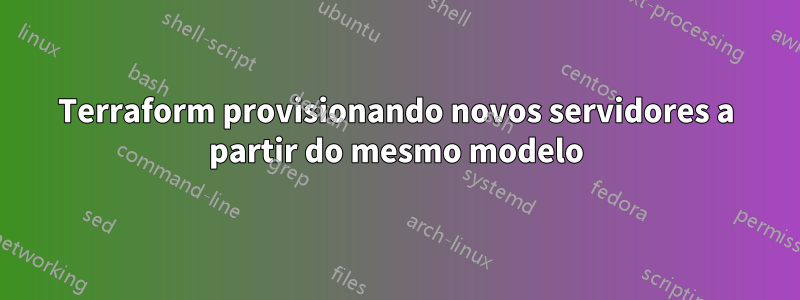 Terraform provisionando novos servidores a partir do mesmo modelo