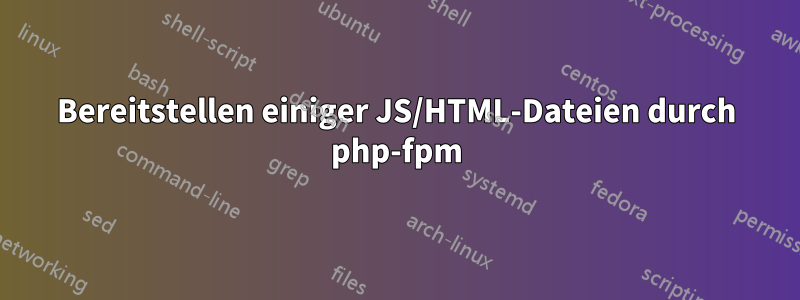 Bereitstellen einiger JS/HTML-Dateien durch php-fpm