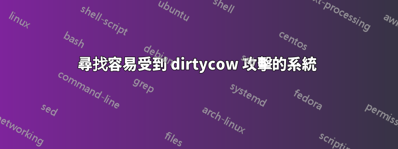 尋找容易受到 dirtycow 攻擊的系統